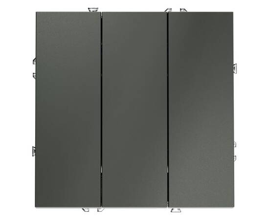 Выключатель трехклавишный Voltum S70 VLS030106