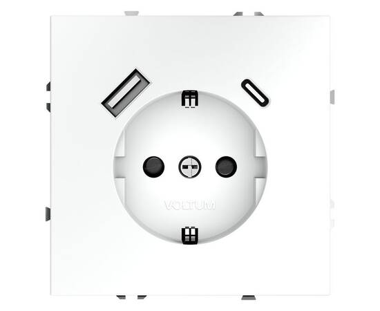 Розетка с USB, A+C Voltum S70 VLS040502