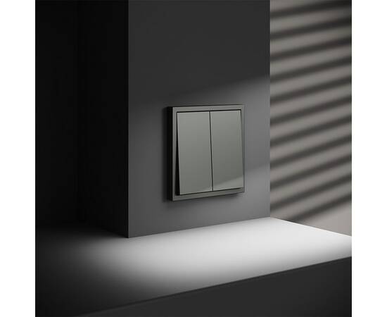 Выключатель двухклавишный Voltum S70 VLS020106, изображение 4