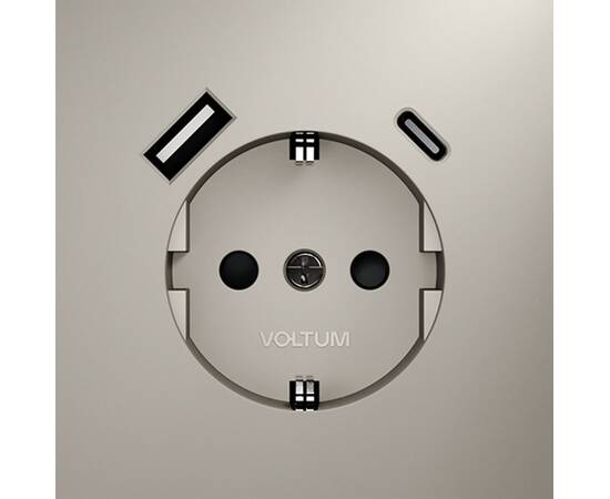 Розетка с USB, A+C Voltum S70 VLS040503, изображение 3