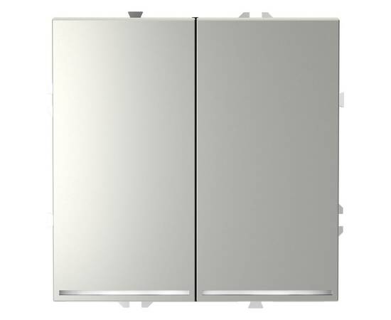 Выключатель двухклавишный с подсветкой Voltum S70 VLS020205