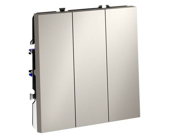 Выключатель трехклавишный Voltum S70 VLS030103, изображение 3