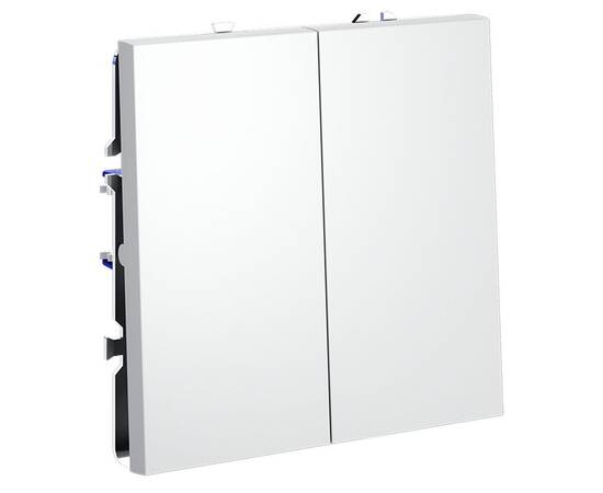 Выключатель двухклавишный Voltum S70 VLS020102, изображение 4