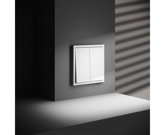 Выключатель двухклавишный Voltum S70 VLS020102, изображение 6