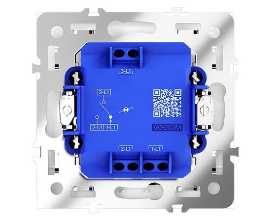 Проходной переключатель одноклавишный с подсветкой Voltum S70 VLS010402, изображение 5