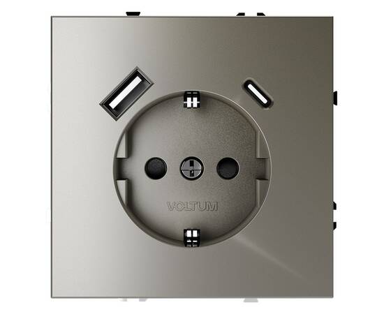 Розетка с USB, A+C Voltum S70 VLS040504, изображение 3