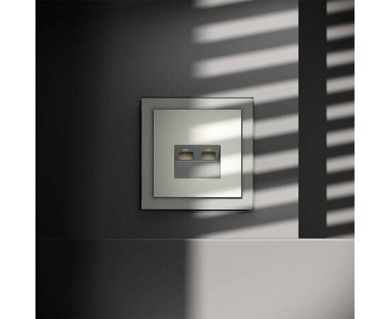 Розетка компьютерная двойная Voltum S70 VLS060205, изображение 2