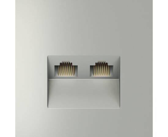 Розетка компьютерная двойная Voltum S70 VLS060205, изображение 3