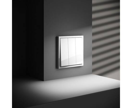 Выключатель трехклавишный Voltum S70 VLS030101, изображение 6