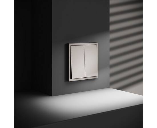 Выключатель с самовозвратом двухклавишный Voltum S70 VLS020603, изображение 5