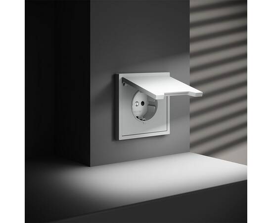 Розетка с защитными шторками и крышкой Voltum S70 VLS040302, изображение 4