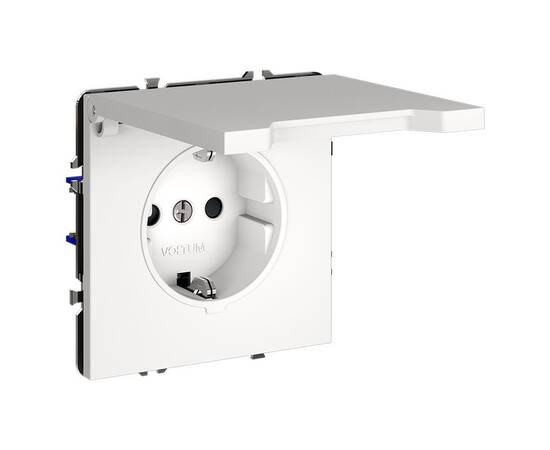 Розетка с защитными шторками и крышкой Voltum S70 VLS040302, изображение 7