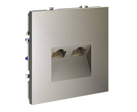 Розетка компьютерная двойная Voltum S70 VLS060204, изображение 4