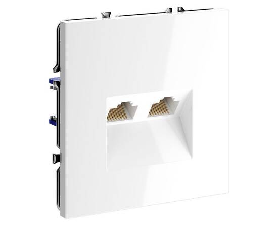 Розетка компьютерная двойная Voltum S70 VLS060201, изображение 4