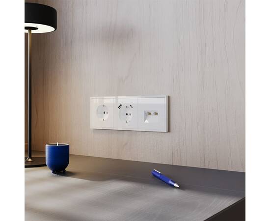 Розетка компьютерная двойная Voltum S70 VLS060201, изображение 7