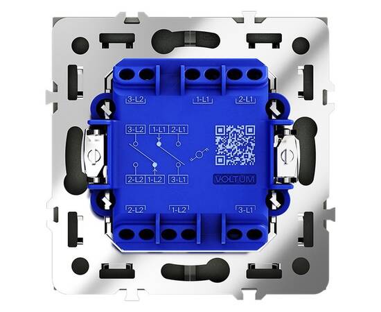 Проходной переключатель двухклавишный Voltum S70 VLS020308, изображение 4