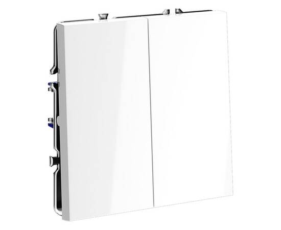 Выключатель двухклавишный Voltum S70 VLS020101, изображение 4