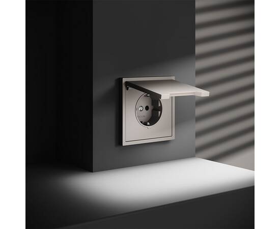 Розетка с защитными шторками и крышкой Voltum S70 VLS040303, изображение 6