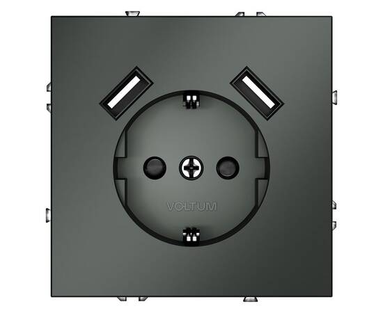 Розетка с USB, А+А Voltum S70 VLS040406