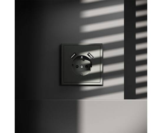 Розетка с USB, А+А Voltum S70 VLS040406, изображение 2