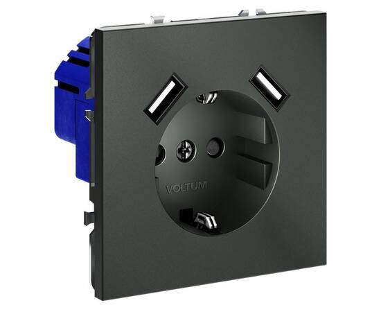 Розетка с USB, А+А Voltum S70 VLS040406, изображение 4