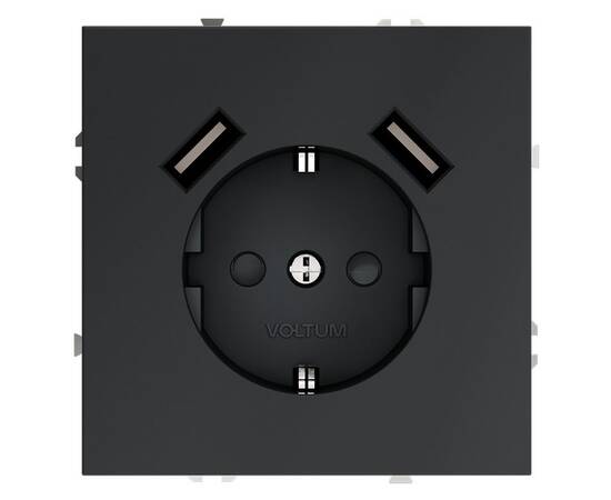 Розетка с USB, А+А Voltum S70 VLS040407