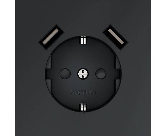 Розетка с USB, А+А Voltum S70 VLS040407, изображение 3