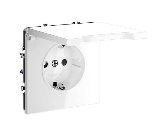 Розетка с защитными шторками и крышкой Voltum S70 VLS040301, изображение 4