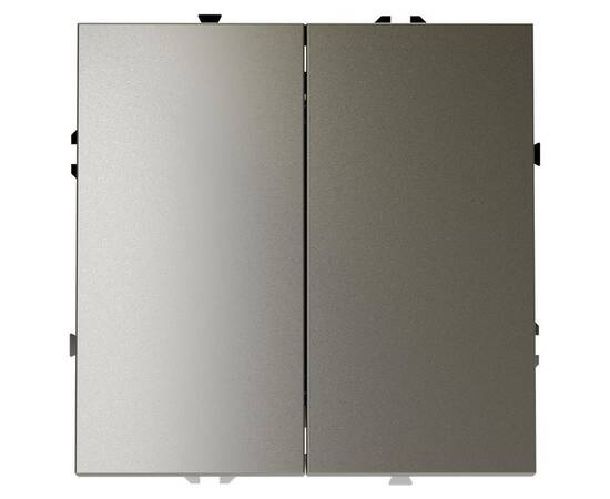 Выключатель с самовозвратом двухклавишный Voltum S70 VLS020604