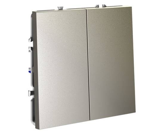 Выключатель с самовозвратом двухклавишный Voltum S70 VLS020604, изображение 4