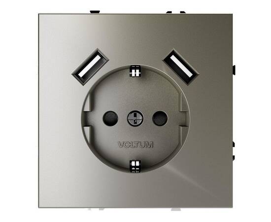 Розетка с USB, А+А Voltum S70 VLS040404