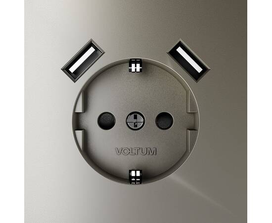 Розетка с USB, А+А Voltum S70 VLS040404, изображение 3