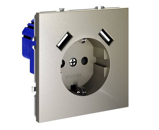 Розетка с USB, А+А Voltum S70 VLS040404, изображение 4