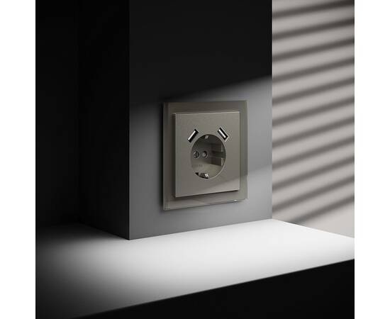 Розетка с USB, А+А Voltum S70 VLS040404, изображение 6