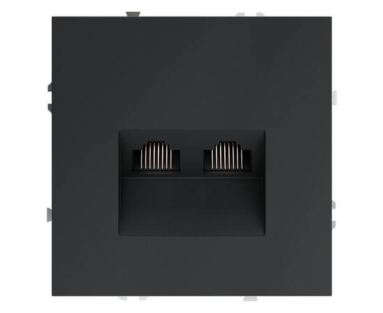 Розетка компьютерная двойная Voltum S70 VLS060207