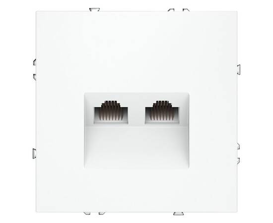 Розетка компьютерная двойная Voltum S70 VLS060202