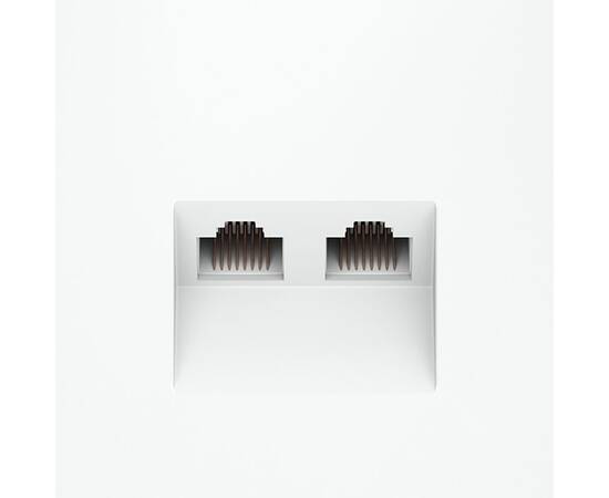 Розетка компьютерная двойная Voltum S70 VLS060202, изображение 3