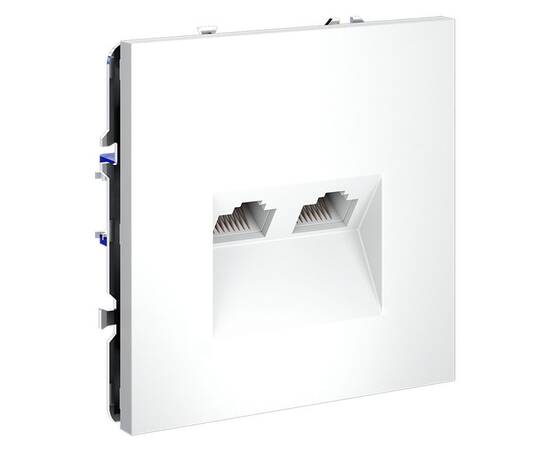 Розетка компьютерная двойная Voltum S70 VLS060202, изображение 4