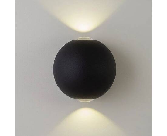 Уличный настенный светильник AM Group AM304-2X3 W BK 4000K