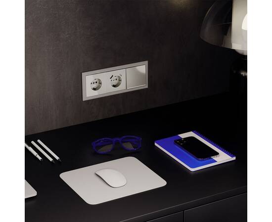 Проходной переключатель одноклавишный с подсветкой Voltum S70 VLS010404, изображение 5