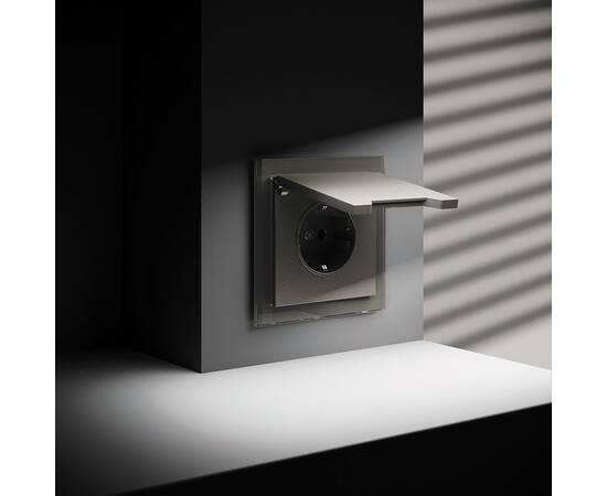 Розетка с защитными шторками и крышкой Voltum S70 VLS040304, изображение 4