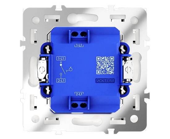 Выключатель с самовозвратом одноклавишный Voltum S70 VLS010602, изображение 5