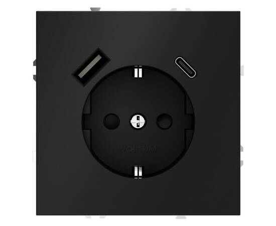 Розетка с USB, A+C Voltum S70 VLS040508