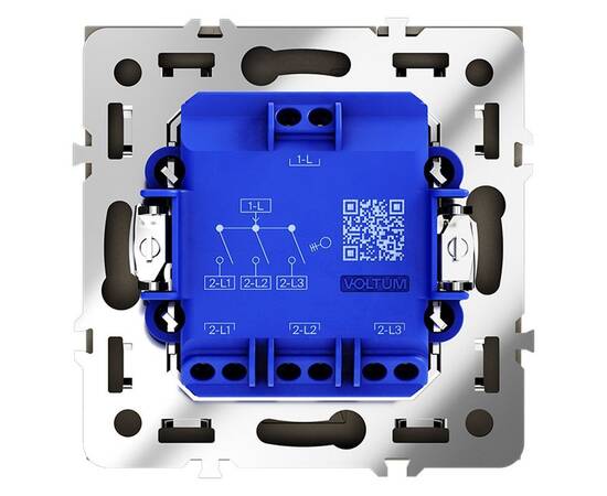 Выключатель трехклавишный Voltum S70 VLS030107, изображение 3