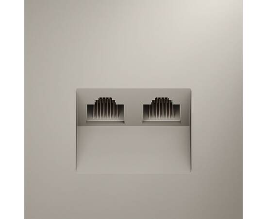 Розетка компьютерная двойная Voltum S70 VLS060203, изображение 3