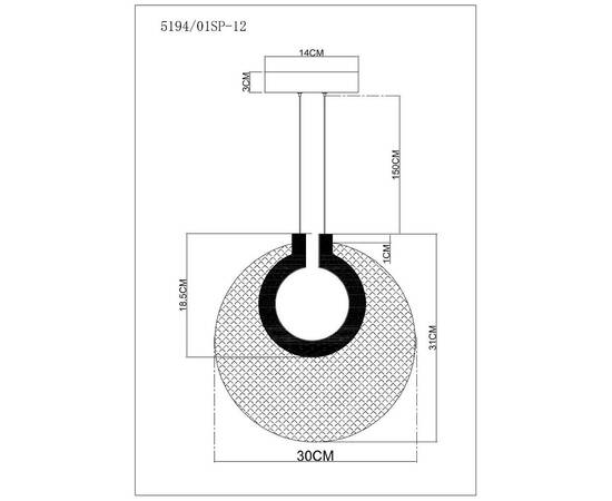 Подвесной светильник Divinare Bilancia 5194/01 SP-12, изображение 2