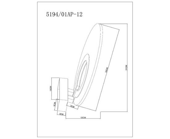 Бра Divinare Bilancia 5194/01 AP-12, изображение 2
