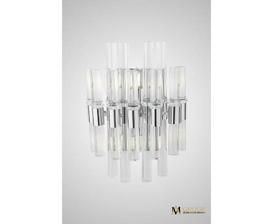 Настенный светильник AM Group ADRIAN AP2 CH, изображение 2