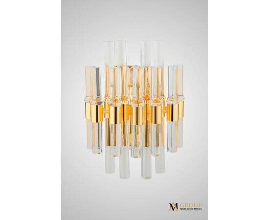 Настенный светильник AM Group ADRIAN AP2 GD, изображение 3