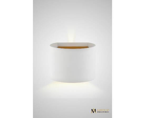 Настенный светильник AM Group AM116-2X3W WH+GL